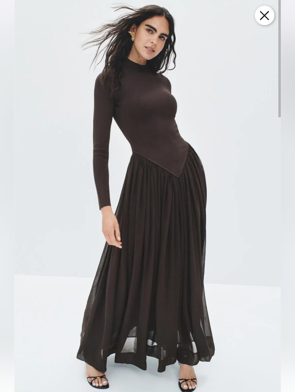 RONNY KOBO SPECK KNIT DRESS SIZE XL MSRP $688